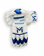 Manger Reserve Edition batting gloves with padded palms and adjustable wrist straps.