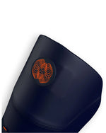 Moonwalkr keeping shin guards for wicket keeping, padded protective gear, black and adjustable fit.