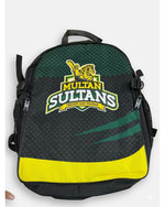 PSL Shoulder Bag in Multan Sultans team colours, green and yellow design.