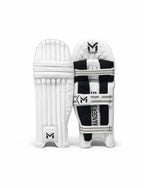 Manger Batting Pads Pro 87 Edition, cricket batting pads with protective padding and adjustable straps.
