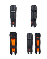 MoonWalkr lightweight wicket keeping pads, front, side and inside views