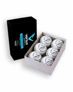Box of six Versus Club Match Balls in white.