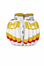Manger Pro 99 batting gloves with padded palms and adjustable wrist straps, designed for baseball or softball players.
