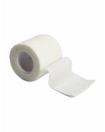 White non-woven cohesive sports bandage for wrist, finger, and hand support.