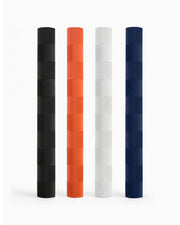 DSC Chevron colored bat grip lineup in four colors, showcasing vibrant design and textured surface for grip.