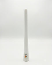 White grip cone applicator for fitting cricket bat grips