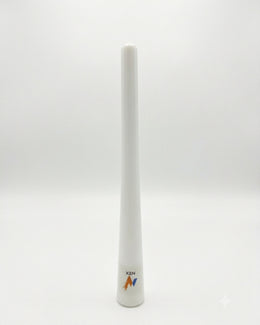 White grip cone applicator for fitting cricket bat grips