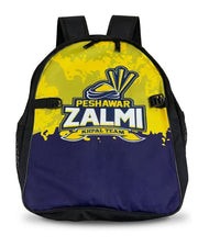 PSL Shoulder Bag in Peshawar Zalmi team colours, yellow and blue design.