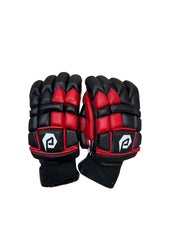 Dul Dul Batting Gloves Extra Large in red and black, showing padded palms and finger protection.
