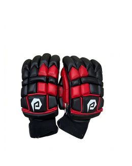 Dul Dul Batting Gloves Extra Large in red and black, showing padded palms and finger protection.