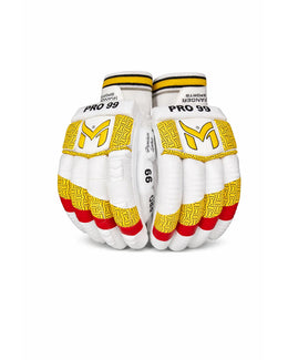 Manger Pro 99 batting gloves with padded palms and adjustable wrist straps.