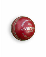 Red Versus Club Match Ball showing the textured surface and vibrant red color.
