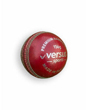 Red Versus Club Match Ball showing the textured surface and vibrant red color.