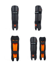 MoonWalkr lightweight wicket keeping pads, front, side and inside views