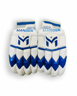 Manger Reserve Edition batting gloves with padded palms and adjustable wrist straps.