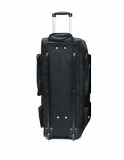 Manger X-Pro Elite coffin wheelie kit bag with sturdy handles and wheels, designed for easy transport and storage.