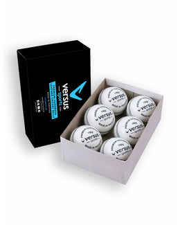 Box of six Versus Club Match Balls in white.