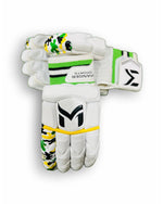 Manger Camo Edition batting gloves with camouflage pattern and padded palms.
