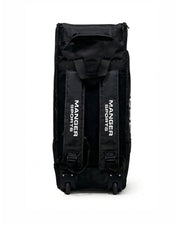 Manger X-Pro Edition premium kit bag in black and white with multiple compartments and sturdy straps.