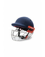 Gray Nicolls Helmet in navy blue with high-level face protection.