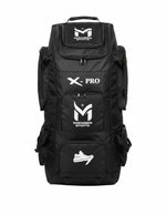 Manger X-Pro Elite Coffin Wheelie Bag kit bag with front pocket, sturdy handle, and large wheels for easy travel.
