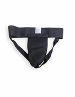 Versus protective jockstrap with a large black front panel, designed for athletic support and comfort.