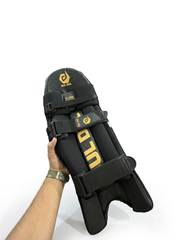 DuL DuL Batting Pads Black - Premium Quality Indian Rexine
