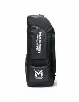 Manger X-Pro Elite Coffin Wheelie Bag kit bag with sturdy wheels and side handles, designed for travel and storage.