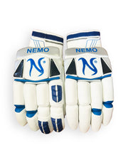 Nemo X-Pro Batting Gloves with padded palms and breathable fabric for enhanced grip and comfort during cricket batting.